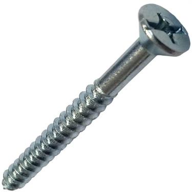 Imagem de Parafuso Para Madeira Com Cabeça Chata 6,1x65 Com 20 Unidades - Pmd-77 - Fixtil