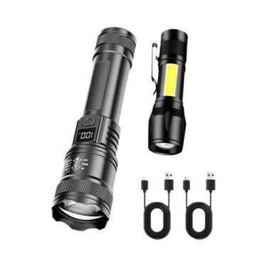 Imagem de Lanterna LED Mini Portátil Com Carregamento USB, Luz Focalizável COB+X