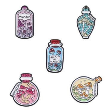 Imagem de Conjunto de broches Magic Bottle Enamel Cartoon Alloy x5 - Yiweisai