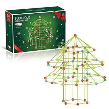 Imagem de Kit de construção Fort: árvore de Natal DIY com palitos e bolas - Gloo