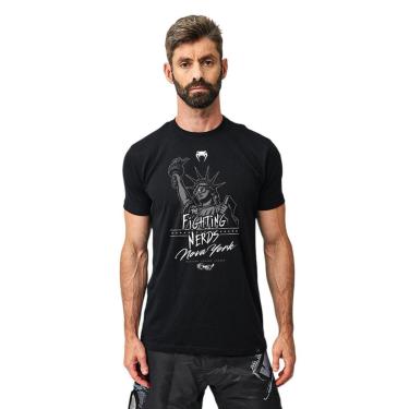 Imagem de Camiseta Venum Fighting Nerds Nova York Preto Edição UFC 322 - P-Unissex