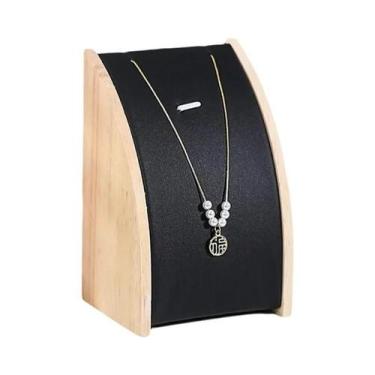 Imagem de Suporte De Exibição De Joias Em Madeira Em Formato De Arco Para Colare