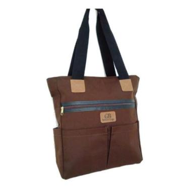 Imagem de Bolsa Casual Ombro R. Martino Tecido Feminina, Marrom