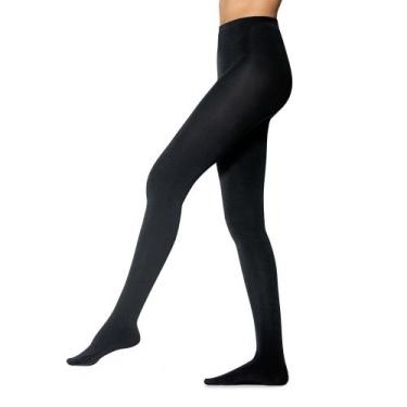 Imagem de Meia-calça loba lã acrílica  fio 80 5805-01, P, Preto