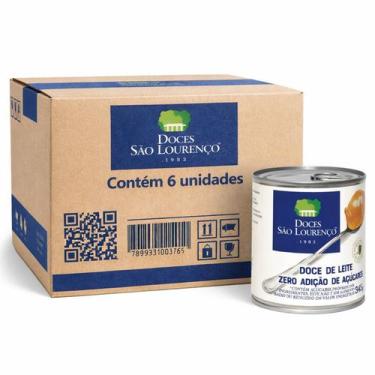 Imagem de Kit 6 Doce de Leite Diet S LOURENCO Zero Ad.Açucar 345g - São Lourenço