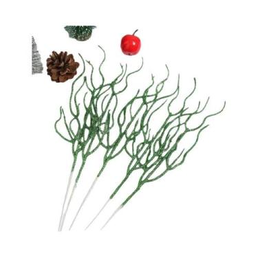 Imagem de Buquê De Ramos Coloridos Artificiais Para Decoração De Árvore De Natal