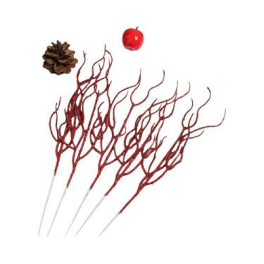 Imagem de Buquê De Ramos Coloridos Artificiais Para Decoração De Árvore De Natal