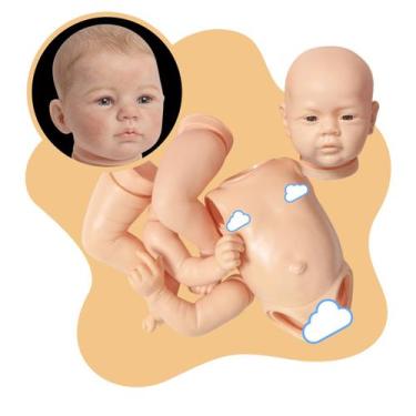 Imagem de Kit Molde Bebê Reborn Silicone Mary Ann Menino Realista - Cegonha Rebo