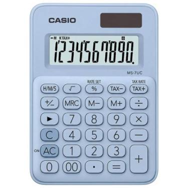 Imagem de Calculadora de Mesa Casio Colorida MS7UC 10 Dígitos Design Premiado So