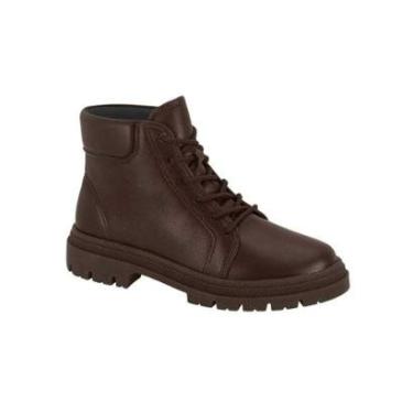 Imagem de Bota Coturno Feminina Confort Moleca Cano Médio 5344102 Cor:;Tamanho:33-Feminino