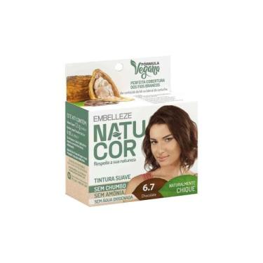 Imagem de Tintura Vegana Natucor Embelleze, Chocolate 6.7