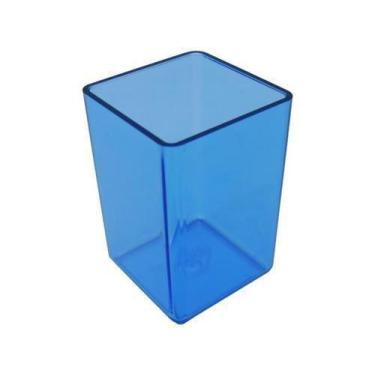 Imagem de Porta caneta azul cristal simple Acrimet