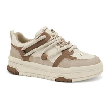 Imagem de Tenis Ramarim Casual Flatform Creme Ref 25-94204, Creme, 36