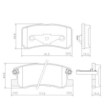 Imagem de Pastilha Freio Na40970 Compass 06/ Asx 10/17 Lancer 11/19 Outlander 03