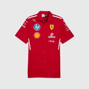 Imagem de Camisa Oficial Scuderia Ferrari F1 2025 PUMA, M, Vermelho
