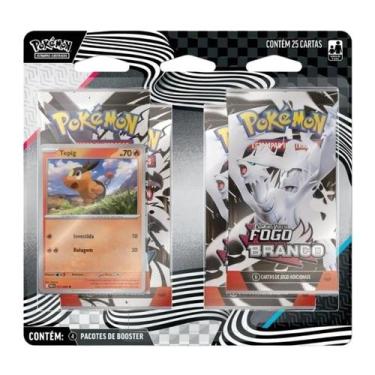 Imagem de Carta Pokémon Blister Escarlate Fogo Branco c/25 Cards Copag
