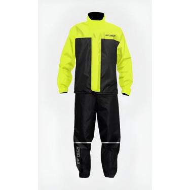 Imagem de Capa De Chuva De Nylon Para Motociclista  Gp Tech, Amarela, GG
