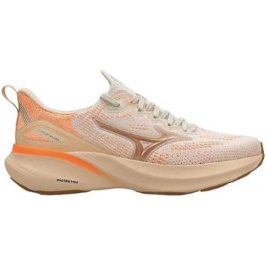 Imagem de Tênis Mizuno Glow 3 Feminino - Bege-Laranja 36, Bege, Laranja, 36
