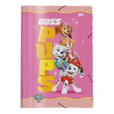 Imagem de Pasta Aba Elástico DAC Patrulha Canina Modelo 4 com Espessura Super Resistente em Polipropileno 32 X 24 X 0,5 cm