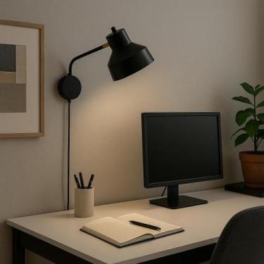 Imagem de Arandela de Parede Agnes com Cúpula Articulada e Design Moderno - lumi
