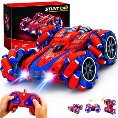 Imagem de Carro Drift Aranha Vermelho Controle Remoto 360 Luz e Veloz - EURÓPIO