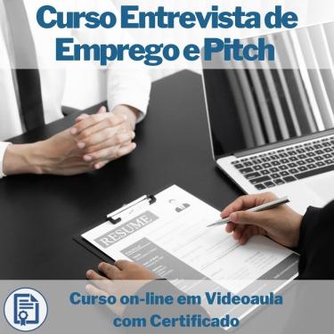 Imagem de Curso on-line em videoaula Entrevista de Emprego e Pitch com Certificado