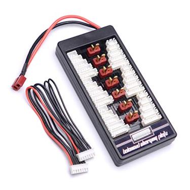 Imagem de Carregador de bateria 2-6S RC Lipo com placa de carregamento equilibrada paralela com conector T Dean para placa de expansão adaptador de carregador imax B6 B6AC UN-A6