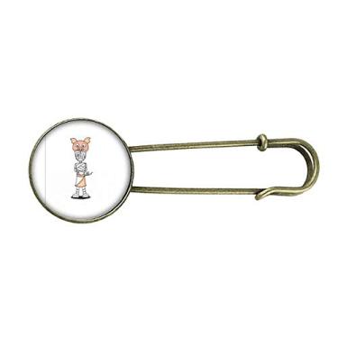 Imagem de Egito múmia Hórus porco chapéu retrô metal broche broche broche clipe jóias