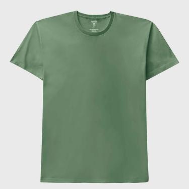 Imagem de Camiseta Masculina Lisa Básica Adulto Malwee Verde