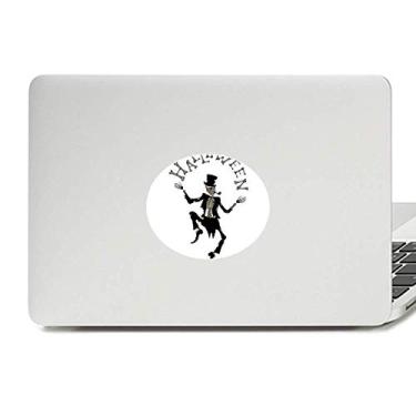 Imagem de Adesivo de vinil Halloween Ghost Fear Skull Emblema gráfico Laptop Notebook Decalque