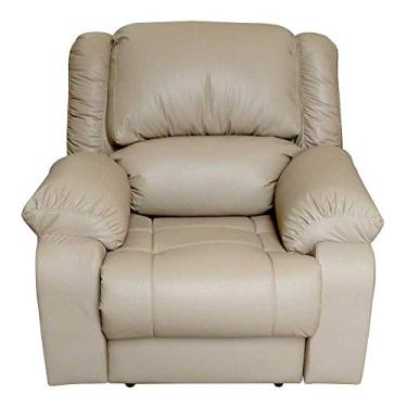 Imagem de Poltrona do Papai Reclinável Manual Magnum PU Sintético Bege - Gran Belo