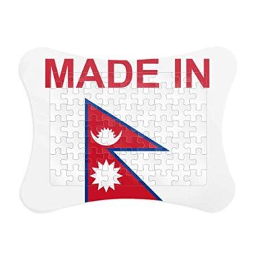 Imagem de Moldura de quebra-cabeça feita no Nepal Country Love Decoração de imagem Enfeite de jogo de quebra-cabeça