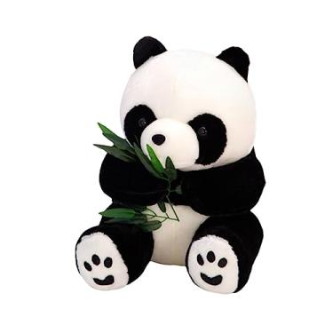 Imagem de TOYANDONA Boneco Panda Estatueta De Animal De Pelúcia Panda Estatueta Colecionável Ursos Pandas Bicho De Pelúcia Panda Brinquedo Panda Realista Pp Algodão Filho Almofada Panda Vermelho