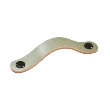 Imagem de Puxador cinza para móveis, gaveta, porta infantil, armário, sapato de cozinha, couro, arma preta 96mm