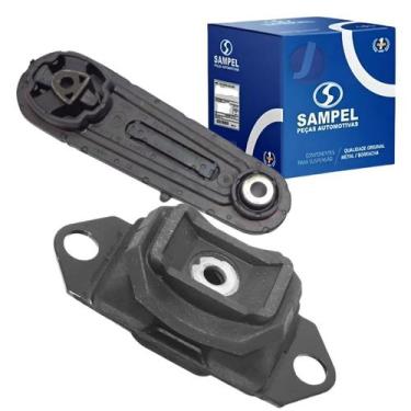 Imagem de 2 Coxim Inferior/Superior Cambio Tiida Livina Sandero Logan - SAMPEL