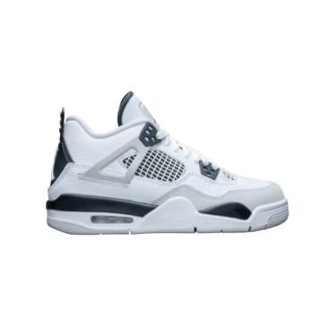 Imagem de Air Jordan 4 Retro - 308497 106, Branco/Preto/Cinza Neutro, 5 Big Kid