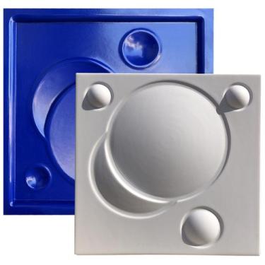 Imagem de Forma 3D Gesso e Cimento ABS 1mm - Eclipse 30x30 cm - Xmoldes Formas 3