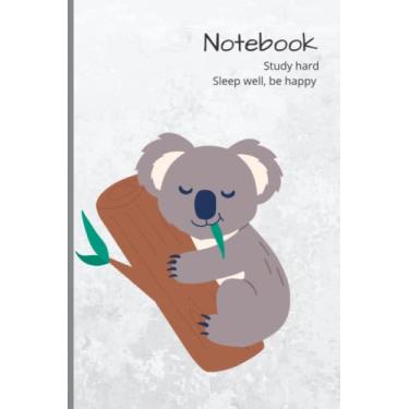 Imagem de Journal Notebook: Cute Sleeping Koala Journal Notebook, Lined Notebook for School, Office and Home, 120 lined pages, 6x9"