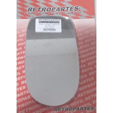 Imagem de Lente Retrovisor com Base Acoplada Compatível, Palio, Siena, Strada, Palio Weekend e Uno Fire, Direito, Lado Passageiro