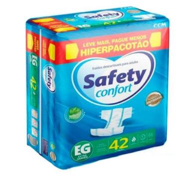 Imagem de Fralda Safety Confort Pacote Hiper, G c/50