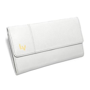 Imagem de Carteira Grande Feminina De Couro Com Espelho Documentos - Le Voyage