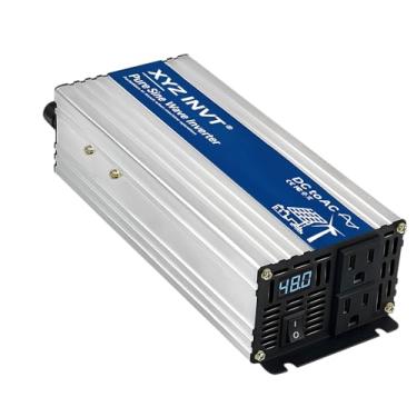 Imagem de XYZ INVT Inversor De Onda Senoidal Pura 1000 W Cc 48 V Para Ca 110 120 V, Conversor Energia Pico 2000 Com Display Led A Maioria Dos Pequenos Eletrodomésticos