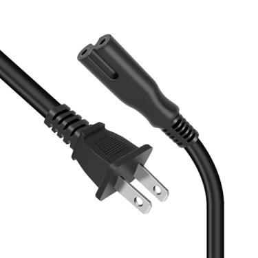 Imagem de WISEVER Cabo De Alimentação Compatível Com Samsung 4K Smart Tv/Lg Lcd Hd Tv/Tcl Roku Led Hisense Insignia Philips Apple Sony, Ca Substituição 2 Pinos 18 Awg 6 Pés - Listado Pela Ul