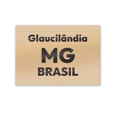 Imagem de Imã de Geladeira Glaucilândia MG MDF 8cm x 5cm para Lembrar