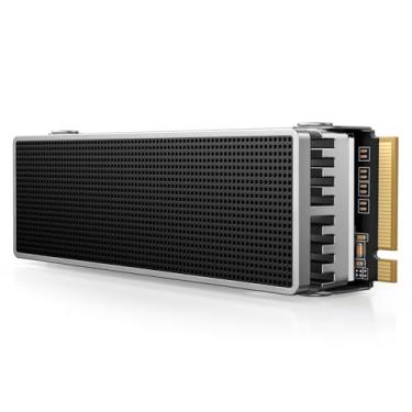 Imagem de ORICO OSC SSD M.2 NVMe de 2 TB para PC desktop, SSD interno PCIe 4.0 com leitura de 7450 MB/s, TLC NAND, dissipador de calor com aletas de grau profissional pré-instalado, gel autoevaporante inovador