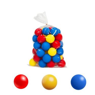 Imagem de Kit 100 Bolinhas Piscina Decoração Festa 3 Cores Coloridas - KIDSBEHAP