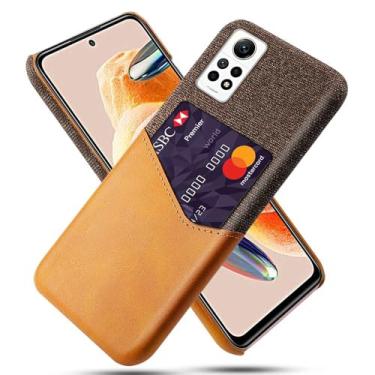 Imagem de Capa para Xiaomi Redmi Note 12 PRO 4G,Tela e tampa de couro PU,Antideslizante,360°cobertura completa à prova de choque com 1 slot de cartão atrás,Prevenção de queda-Brown