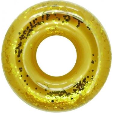 Imagem de Boia Inflável Especial Circular Anel Dourado Belfix - Bel Fix