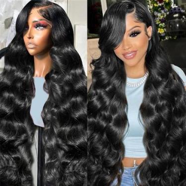 Imagem de Perucas frontais de renda iesste Body Wave 81 cm Cabelo humano 220% de