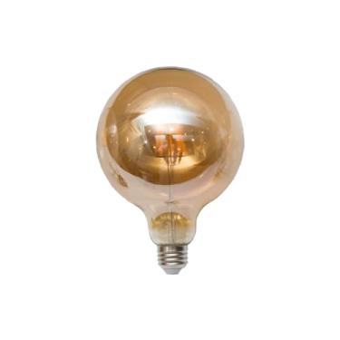 Imagem de Lâmpada Filamento LED G80 4W E27 LUZ QUENTE (AMARELO) Âmbar Retrô Vintage 110V~220V | Bivolt(1)